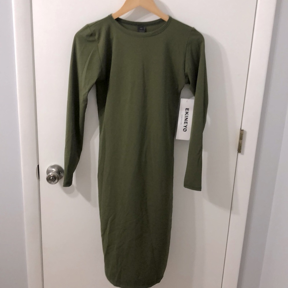 Long sleeve midi dress